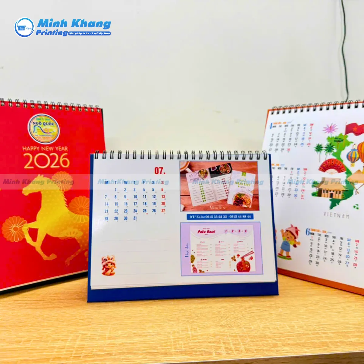 In Lịch Để Bàn Số Lượng Ít, Theo Yêu Cầu Đẹp & Giá Rẻ