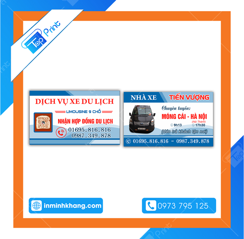 25+ Mẫu Card Visit Đẹp Ngành Du Lịch