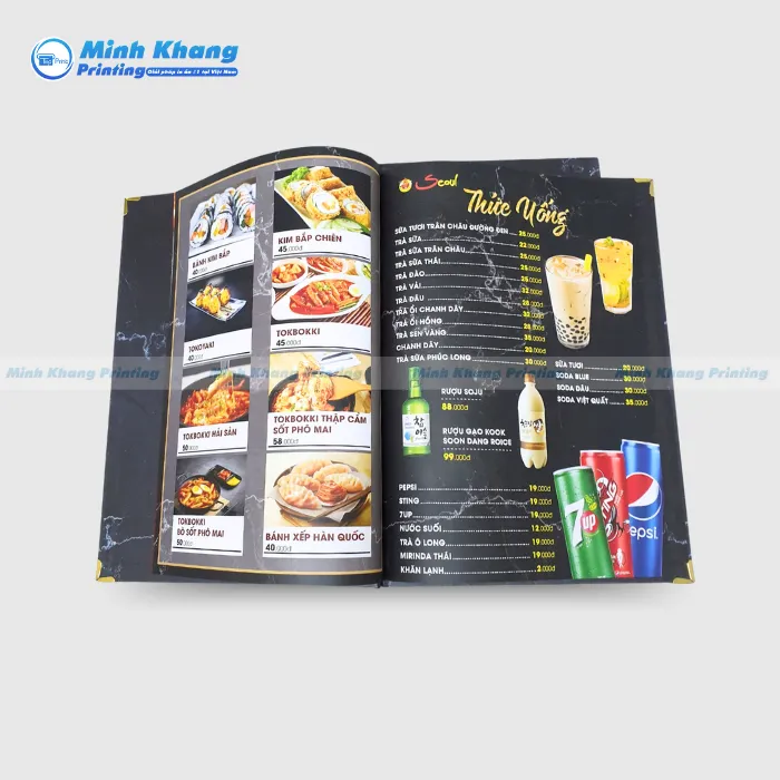 20+ Mẫu Menu Bìa Cứng Đẹp, Thu Hút Khách Hàng