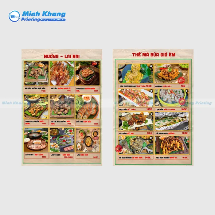 50+ Mẫu Menu Quán Nhậu Bia Độc Lạ, Thu Hút Khách Hàng