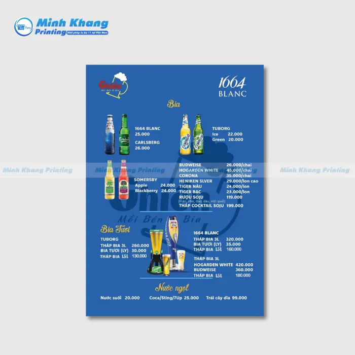 50+ Mẫu Menu Quán Nhậu Bia Độc Lạ, Thu Hút Khách Hàng