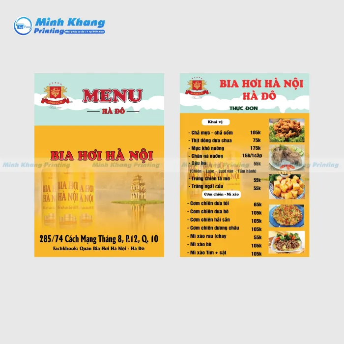 50+ Mẫu Menu Quán Nhậu Bia Độc Lạ, Thu Hút Khách Hàng