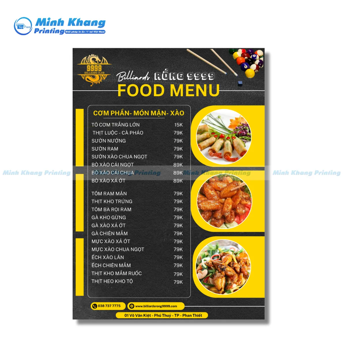 66+ Mẫu Menu Quán Bida Đẹp, Độc Lạ & Chuyên Nghiệp
