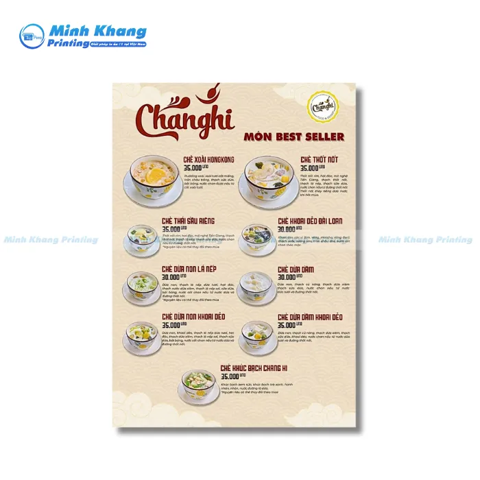 55+ Mẫu Menu Quán Chè Đẹp Mắt, Hút Mắt & Ấn Tượng