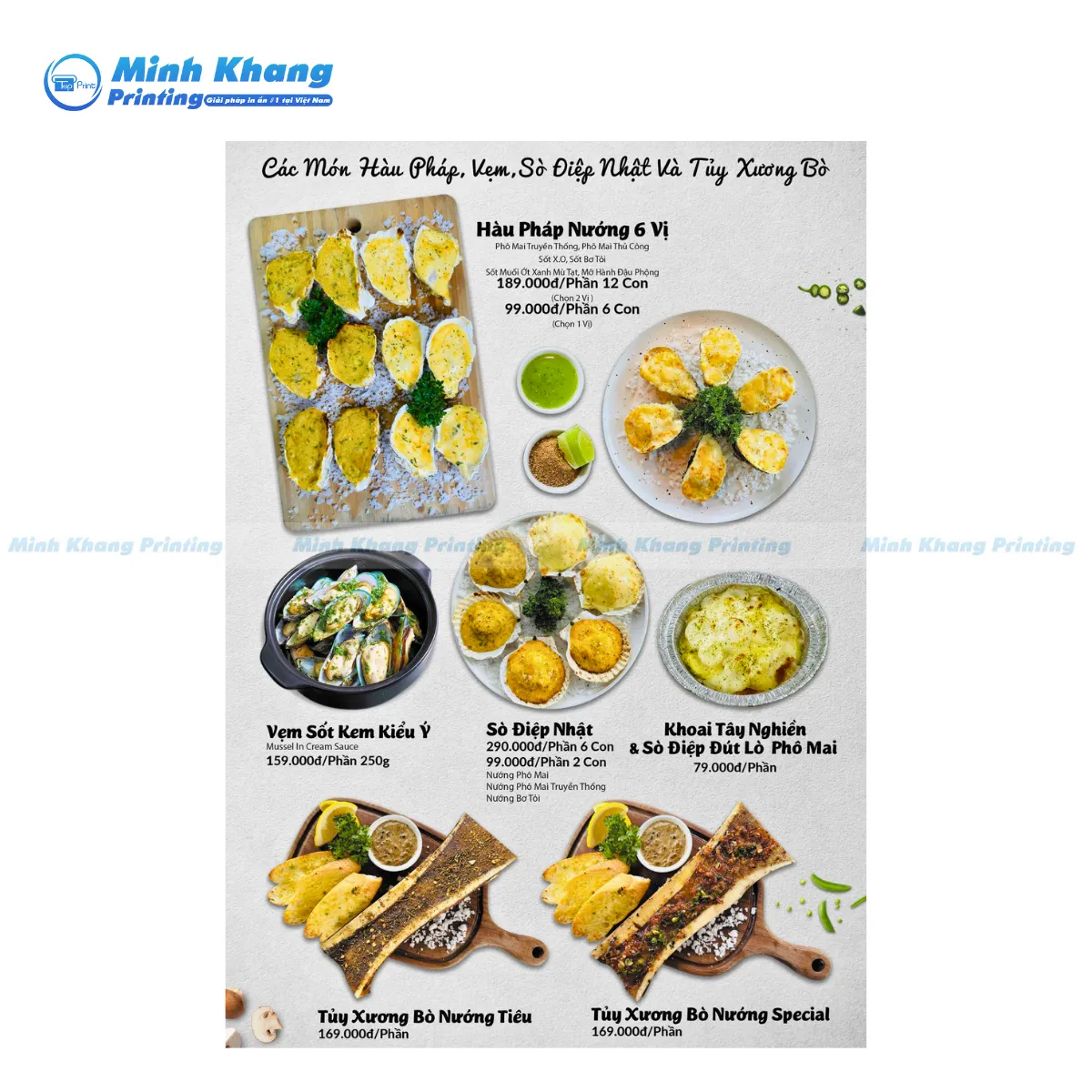 25+ Mẫu Menu Quán Hải Sản Đẹp & Thu Hút Khách