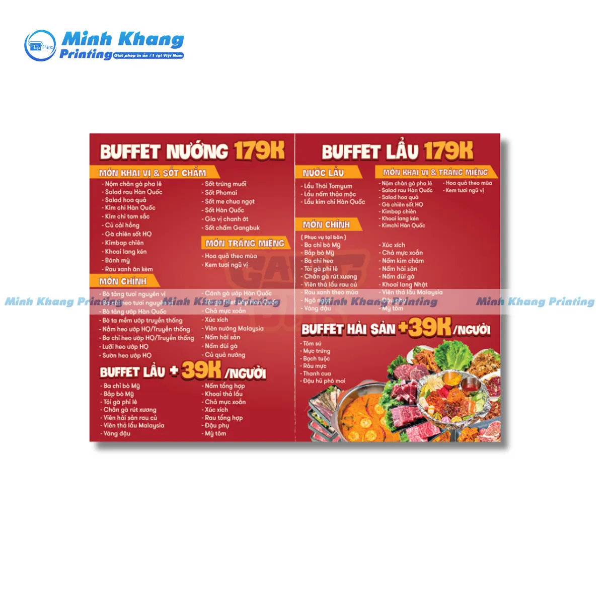 30+ Mẫu Menu Quán Nướng Đẹp & Hút Mắt Người Xem