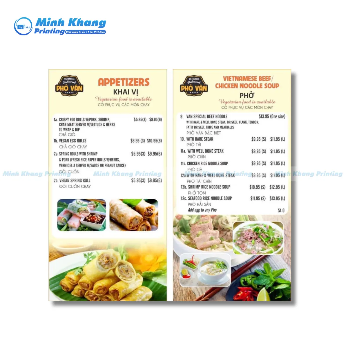 40+ Mẫu Menu Quán Phở Đặc Sắc, Ấn Tượng & Hiệu Quả