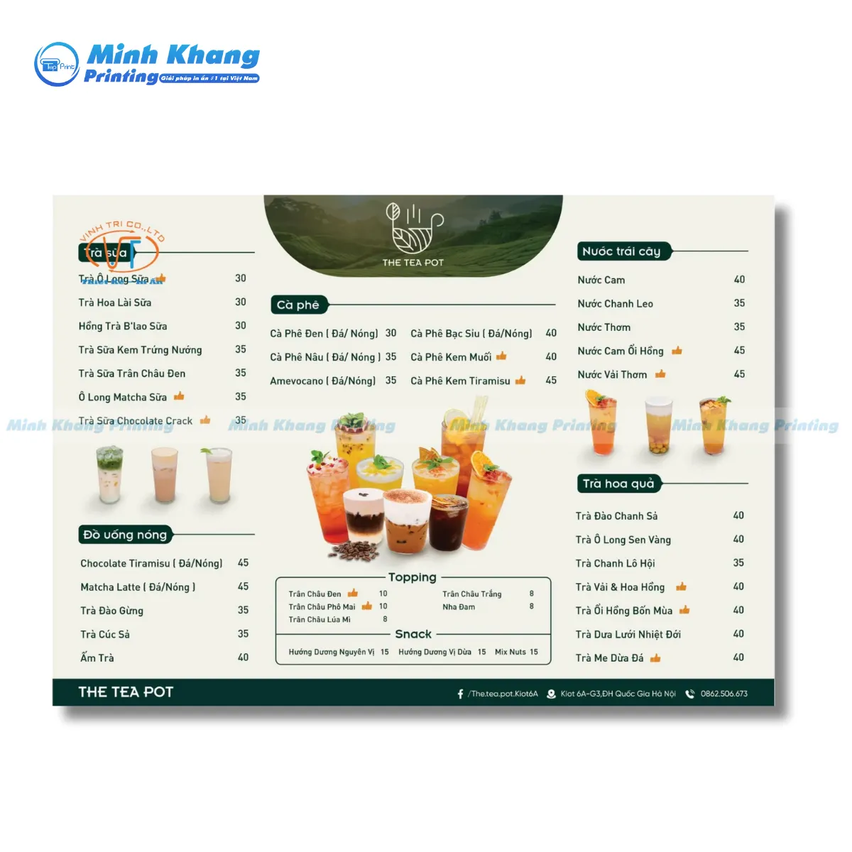 23+ Mẫu Menu Quán Trà Sữa Độc Đáo, Khác Biệt & Nổi Bật