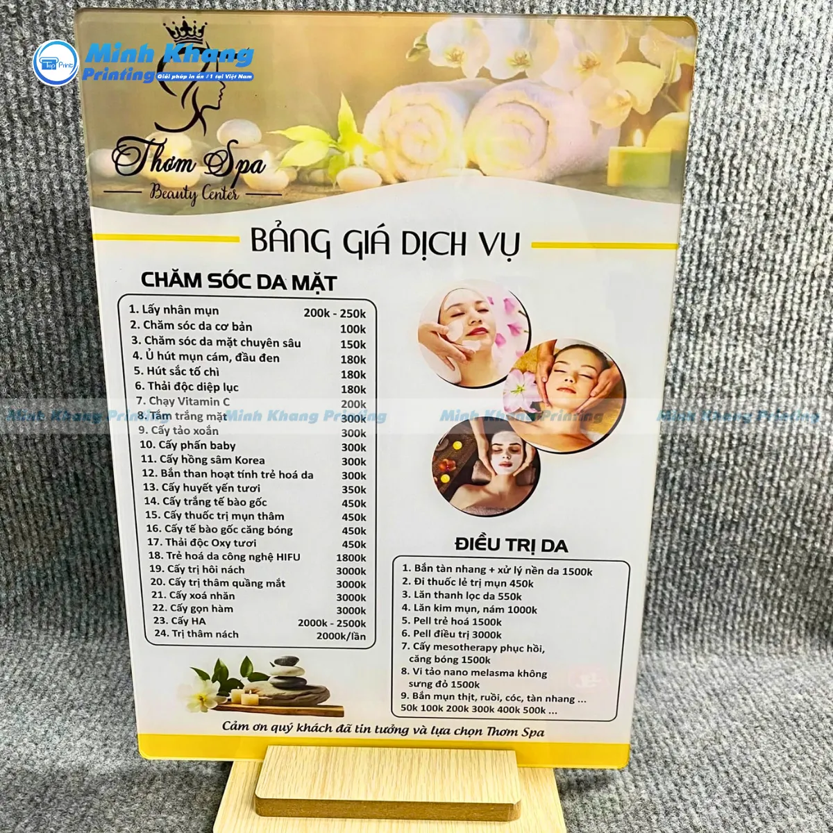 [Top 50+] Mẫu Menu Spa Chăm Sóc Da Đẹp & Hiện Đại