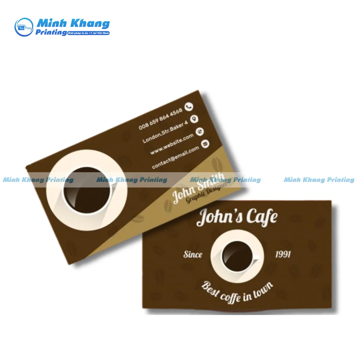 35+ Mẫu Name Card Coffee Đẹp, Thu Hút & Độc Đáo