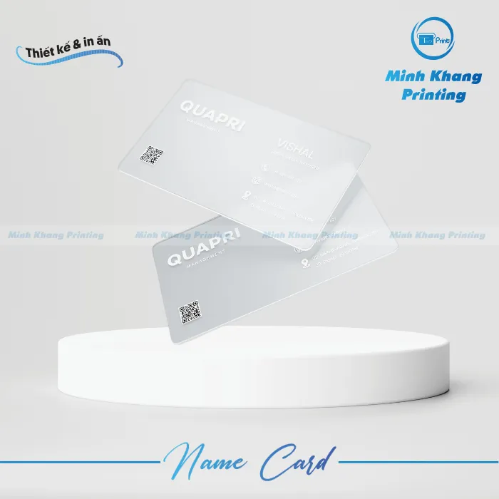58+ Mẫu Name Card Nhựa Trong Suốt Đẳng Cấp & Khác Biệt