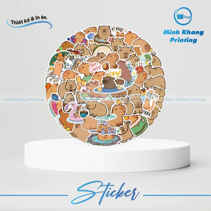 50+ Mẫu Sticker Capybara Cute, Dễ Thương & Ngộ Nghĩnh
