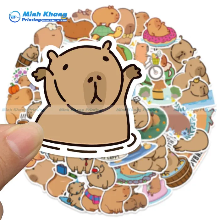 50+ Mẫu Sticker Capybara Cute, Dễ Thương & Ngộ Nghĩnh