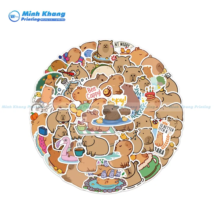 50+ Mẫu Sticker Capybara Cute, Dễ Thương & Ngộ Nghĩnh