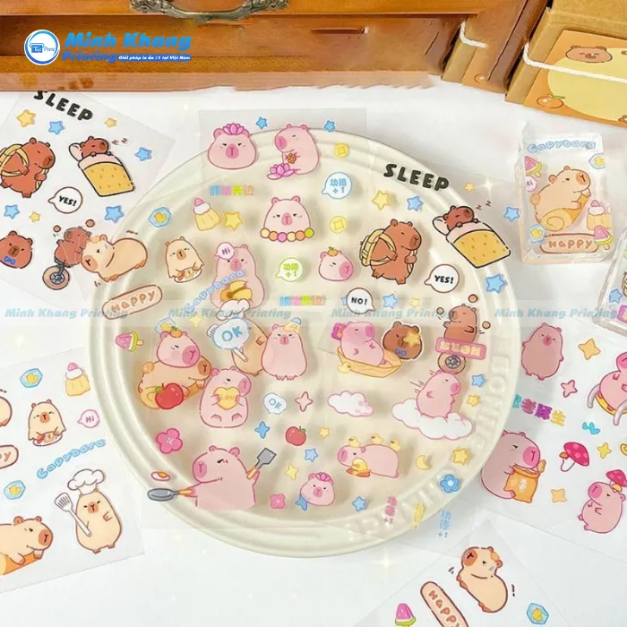 50+ Mẫu Sticker Capybara Cute, Dễ Thương & Ngộ Nghĩnh