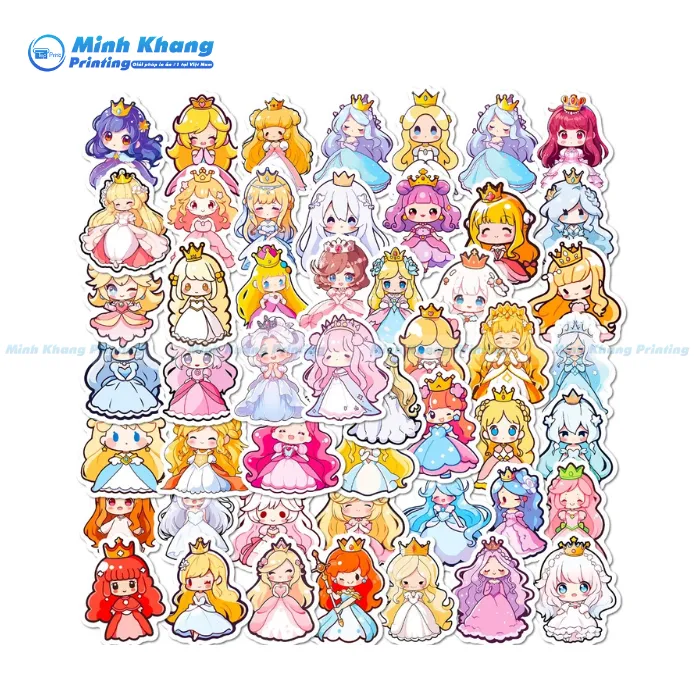 88+ Mẫu Sticker Công Chúa, Princess Stickers Đẹp & Xinh Xắn