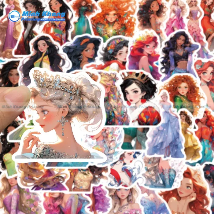 88+ Mẫu Sticker Công Chúa, Princess Stickers Đẹp & Xinh Xắn