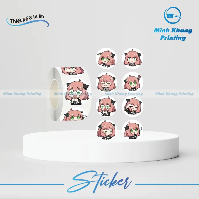 20+ Mẫu Sticker Cuộn Tròn Cute, Dễ Thương & Hot