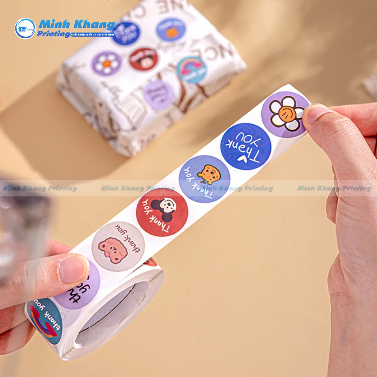 20+ Mẫu Sticker Cuộn Tròn Cute, Dễ Thương & Hot