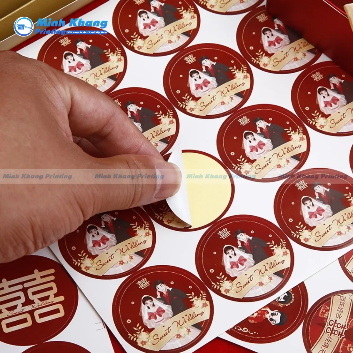 40+ Mẫu Sticker Đám Cưới Thiết Kế Độc Đáo Mừng Ngày Vui