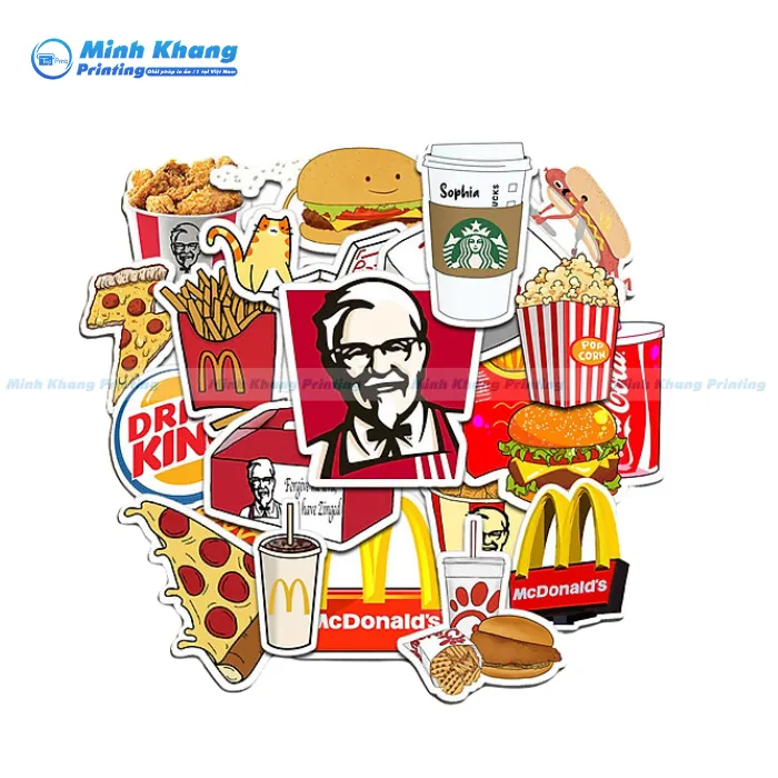 20+ Mẫu Sticker Đồ Ăn, Food Stickers Dễ Thương Khó Cưỡng Lại