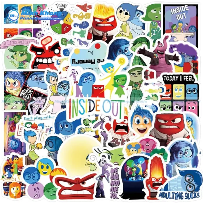 79+ Mẫu Sticker Inside Out 2 Cảm Xúc Đáng Yêu