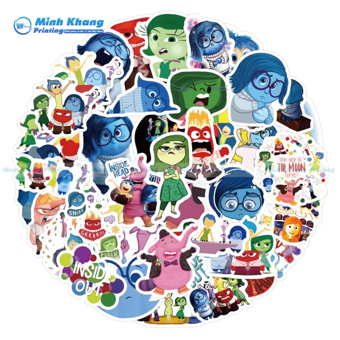79+ Mẫu Sticker Inside Out 2 Cảm Xúc Đáng Yêu