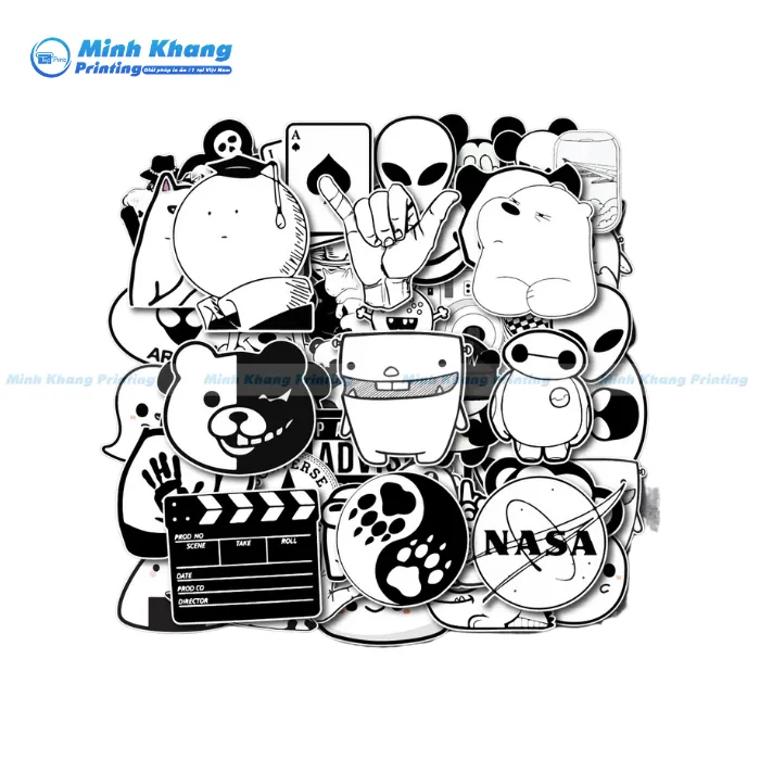 40+ Mẫu Sticker Không Màu Trang Trí Độc Đáo & Ấn Tượng