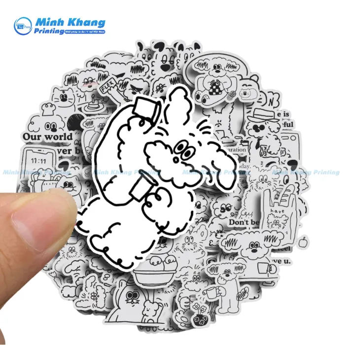 40+ Mẫu Sticker Không Màu Trang Trí Độc Đáo & Ấn Tượng