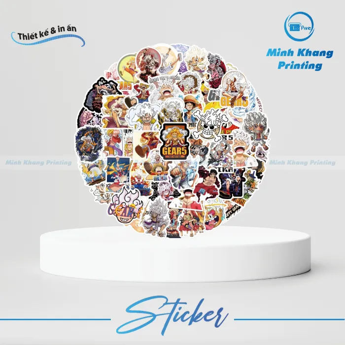 50+ Mẫu Sticker Luffy Gear 5 Bùng Nổ Sức Mạnh Thần Mặt Trời