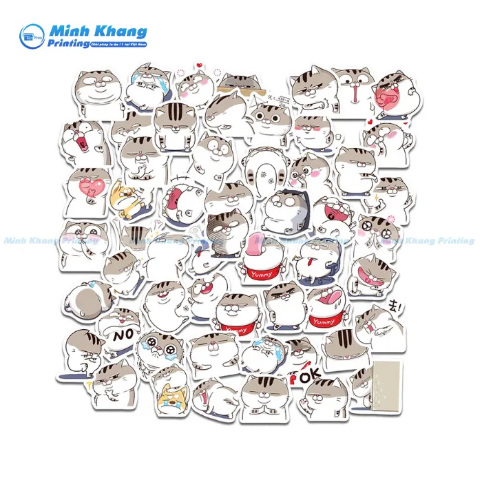 40+ Mẫu Sticker Mèo Cute, Cat Stickers Dễ Thương & Hài Hước