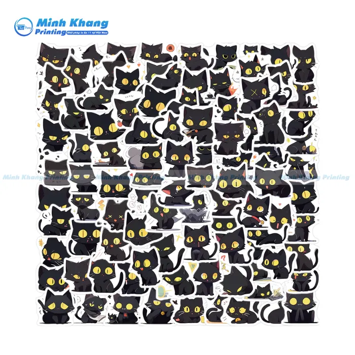40+ Mẫu Sticker Mèo Cute, Cat Stickers Dễ Thương & Hài Hước
