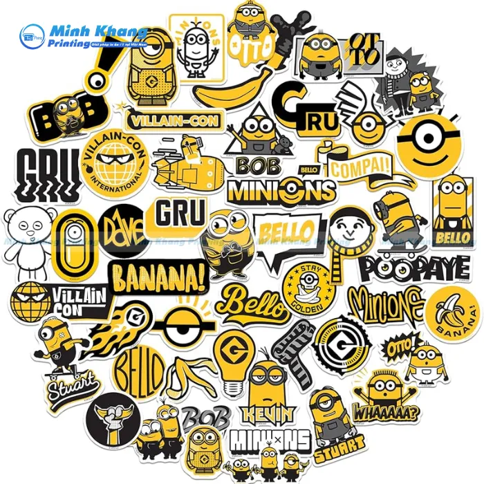 99+ Mẫu Sticker Minion Dễ Thương, Hài Hước & Ngộ Nghĩnh