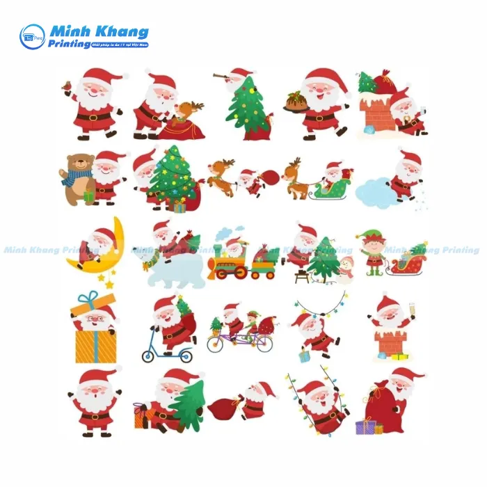 35+ Mẫu Sticker Noel Cute, Stickers Trang Trí Giáng Sinh Đẹp