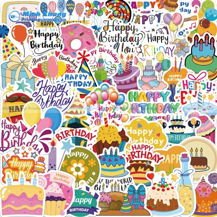 100+ Mẫu Sticker Sinh Nhật, Sticker Happy Birthday Đẹp, Cute