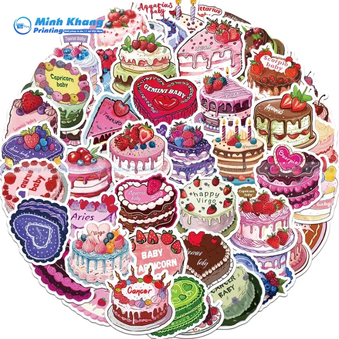 100+ Mẫu Sticker Sinh Nhật, Sticker Happy Birthday Đẹp, Cute