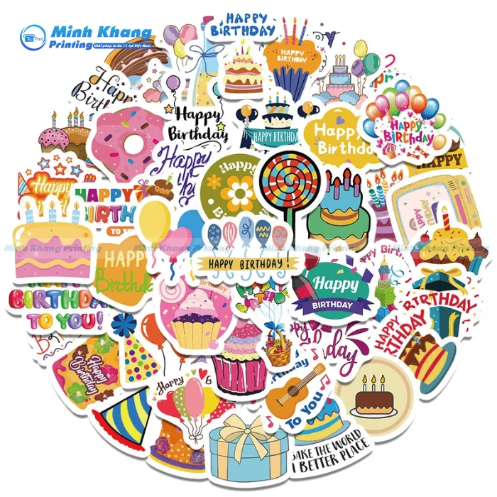 100+ Mẫu Sticker Sinh Nhật, Sticker Happy Birthday Đẹp, Cute