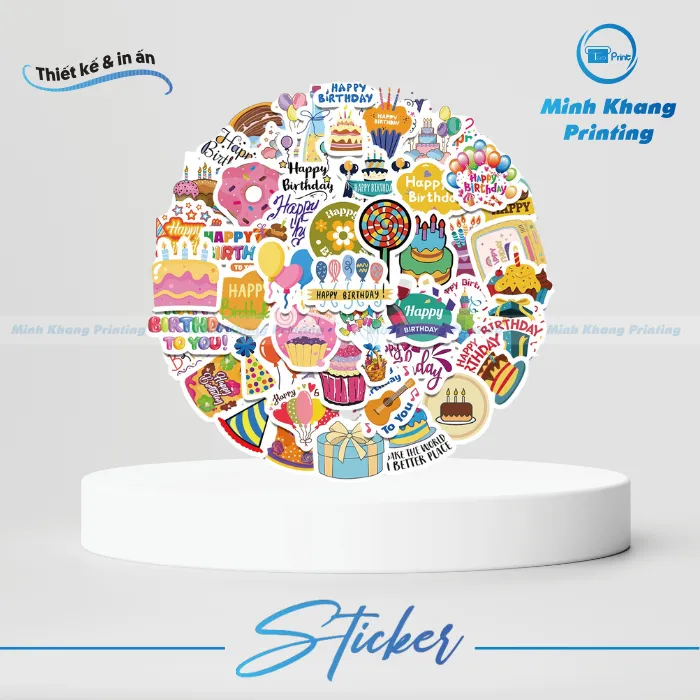 100+ Mẫu Sticker Sinh Nhật, Sticker Happy Birthday Đẹp, Cute