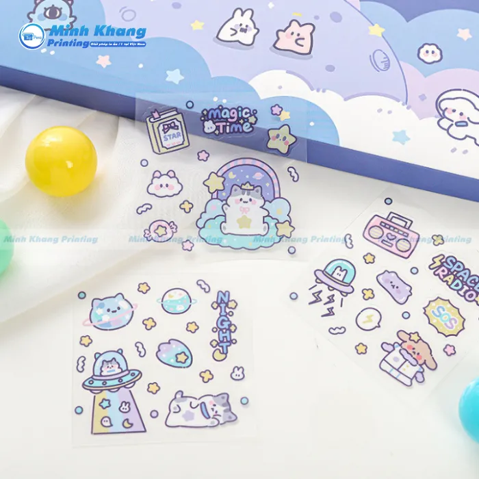44+ Mẫu Sticker Trong Suốt, Clear Stickers Đẹp & Độc Đáo