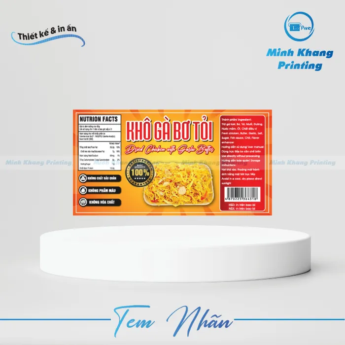 24+ Mẫu Tem Ăn Vặt Đẹp, Độc Đáo & Sáng Tạo