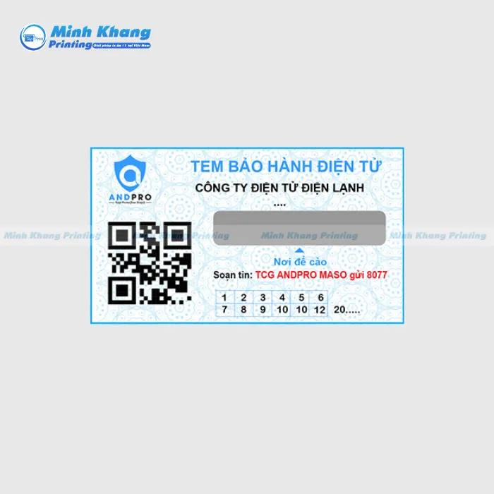 20+ Mẫu Tem Chống Hàng Giả Được Sử Dụng Phổ Biến