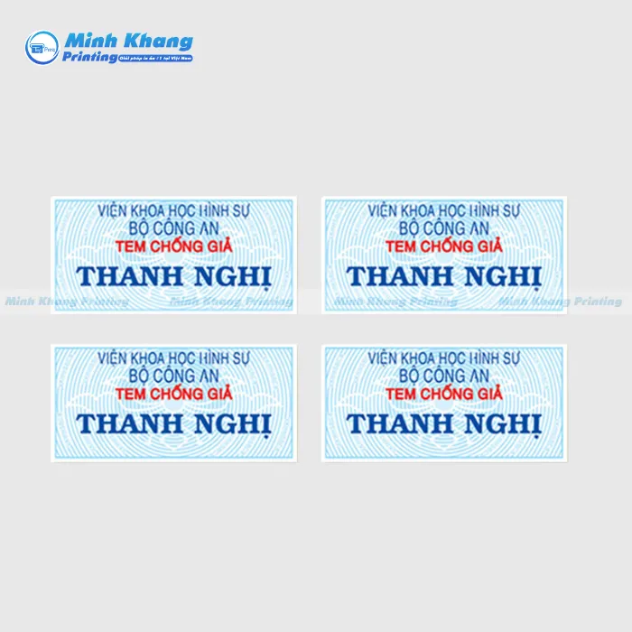 20+ Mẫu Tem Chống Hàng Giả Được Sử Dụng Phổ Biến