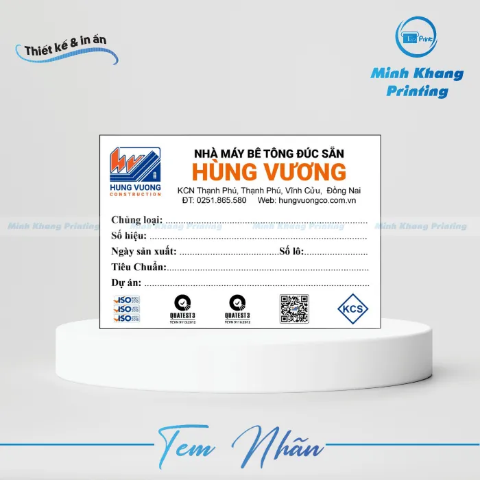 22+ Mẫu Tem Dán Mẫu Bê Tông Đạt Chuẩn, Chất Lượng
