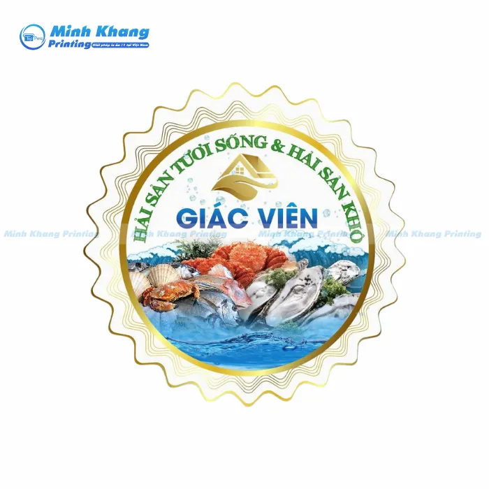 20+ Mẫu Tem Hải Sản Độc Đáo & Chuyên Nghiệp
