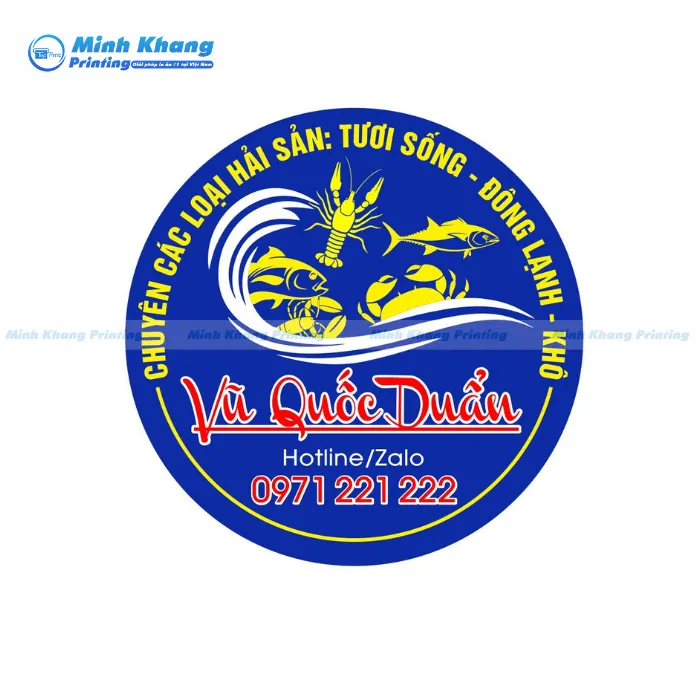 20+ Mẫu Tem Hải Sản Độc Đáo & Chuyên Nghiệp