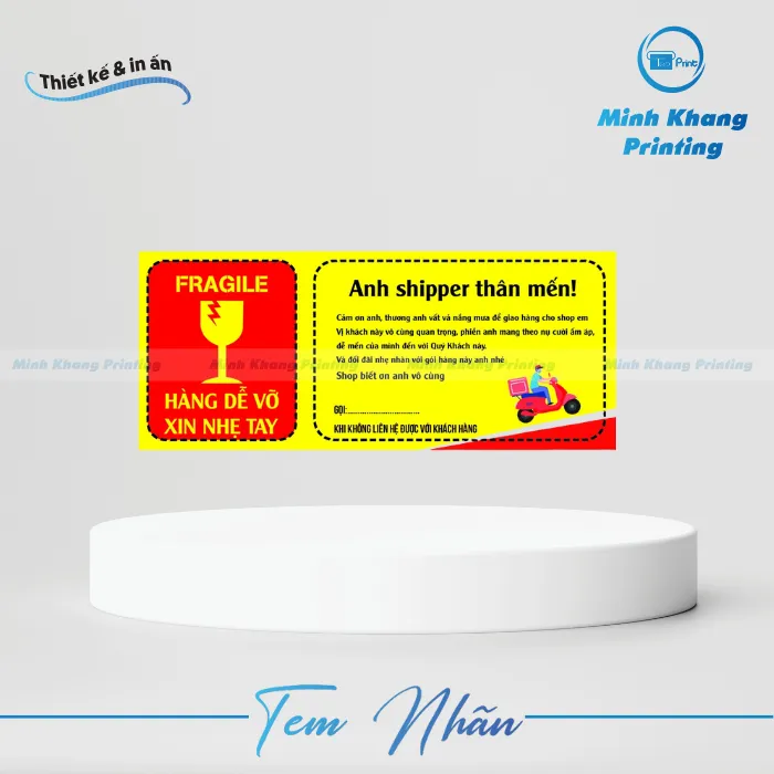 72+ Mẫu Tem Hàng Dễ Vỡ Thiết Kế Đẹp, Nổi Bật & Hút Mắt