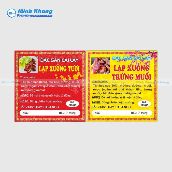 TOP 20+ Mẫu Tem Lạp Xưởng Đẹp & Nổi Bật Thương Hiệu