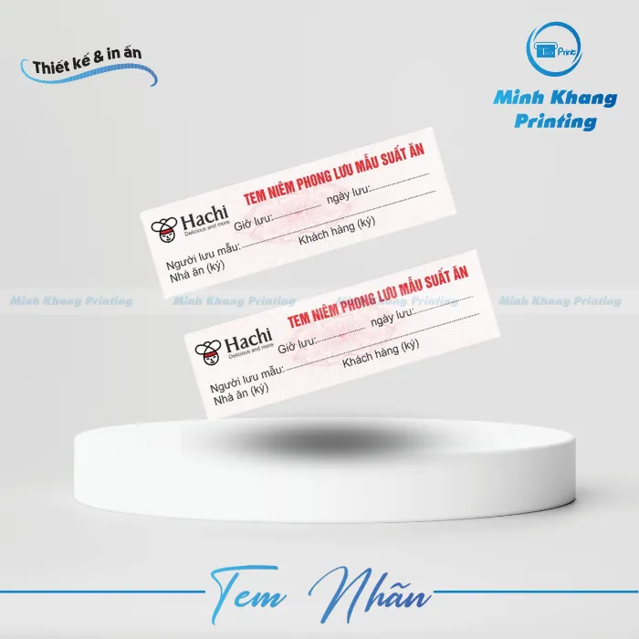 30+ Mẫu Tem Lưu Mẫu Thức Ăn Đạt Chuẩn ISO & Đẹp