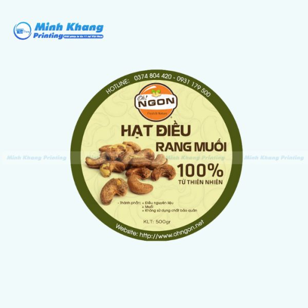 22+ Mẫu Tem Hạt Điều Đẹp & Nổi Bật Thương Hiệu