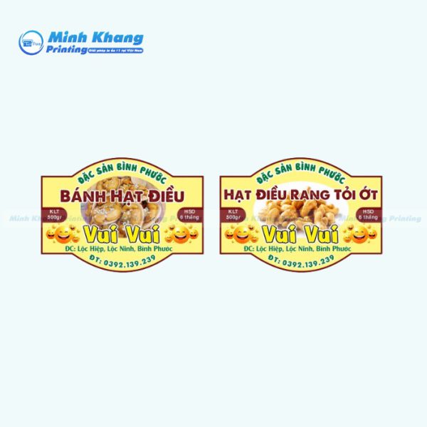 22+ Mẫu Tem Hạt Điều Đẹp & Nổi Bật Thương Hiệu